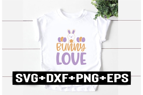 Bunny love t shirt template