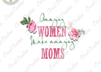 Mother Day, Happy Women And Flower Diy Crafts, Mom Gift PNG files, Mom lover Silhouette Files, Trending Cameo Htv Prints t shirt designs for sale