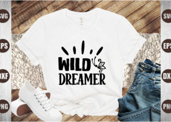 wild dreamer t shirt design for sale