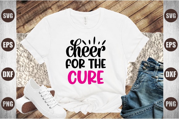 Cheer for the cure t shirt vector file