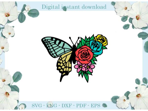 Trending gifts butterfly flower colorful wing diy crafts butterfly svg files for cricut, trending silhouette sublimation files, cameo htv prints t shirt designs for sale