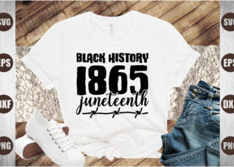 black history 1865 juneteenth t shirt template