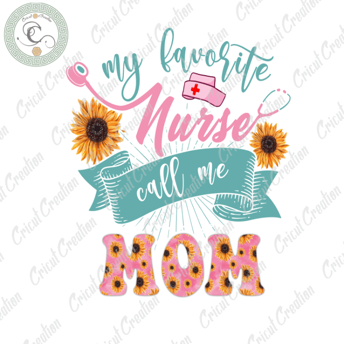Mother Day, Nurse Mom And Flower Diy Crafts, Mom Gift PNG files, Mom lover Silhouette Files, Trending Cameo Htv Prints