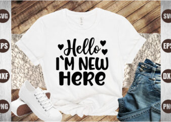 hello i`m new here graphic t shirt