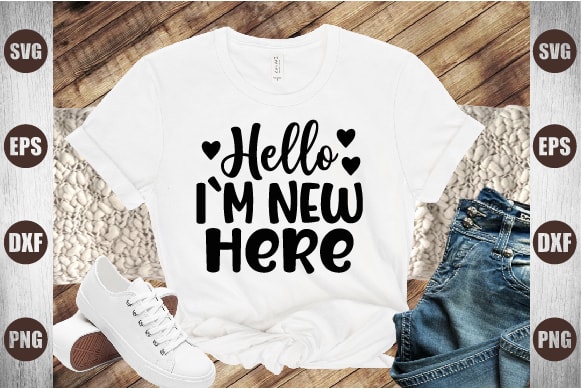 Hello i`m new here graphic t shirt