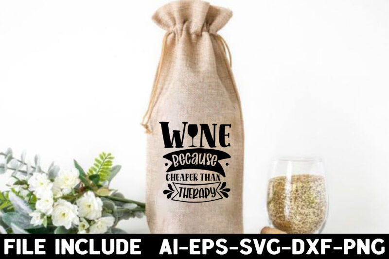 Wine Bag Svg Bundle