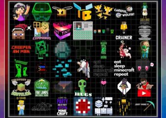 107 Minecraft T-Shirt PNG Bundle, Minecraft Champion, I am The Builder, L’Manberg Png, Mumbo Jumbo, T Shirt Mug Bundle, Digital Download 1016399889