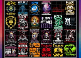 84 Designs World Of Warcraft T-Shirt Png, Healer – Tank – DPS Definition, I Love My Wife, The Warchiefs, TShirt Mug Bundle, Digital Download 1016401579