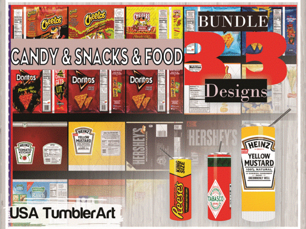 Combo 33 candy & snacks & food various designs tumber, 20oz skinny straight,template for sublimation,full tumbler, png digital download 1014533239