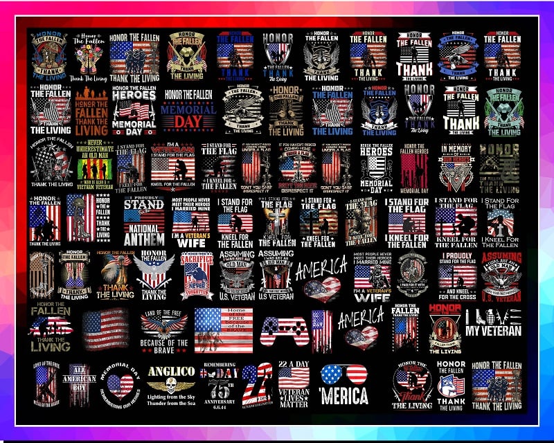 Combo 360 Png, Bundle Memorial Day Png, Memorial Day Remember And Honor, USA American Flag PNG, Happy Memorial Day Png 1017417133
