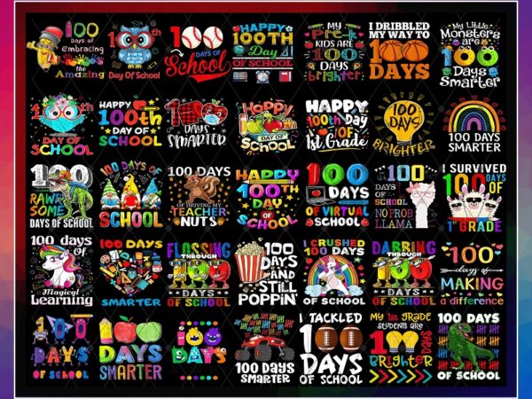 Combo 700+ day of school png bundle, 100 day of school png, happy 100 days of school png bundle, 100th day of school, digital print design cb1001499349