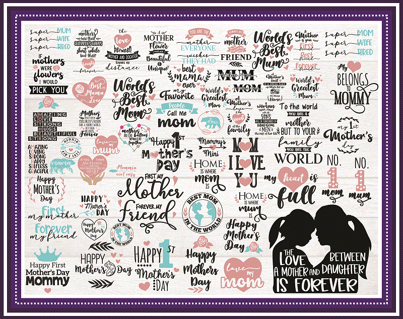 Combo 56 Designs Mothers Day PNG Bundle, Mom SVG File, Mom SVG Bundle, Mom Shirt Design, Mom Shirts png, Mom Funny Quote, Instant Download 954727180