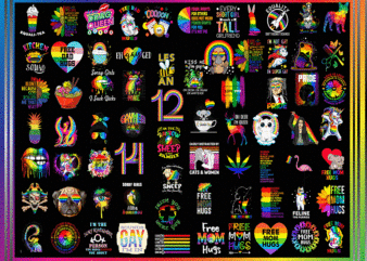 600 PNG LGBT Pride Bundle Digital Download, Festival Outfit, Rainbow Png, Gay Flag Png, Be Proud Be Fabulous Png, Free Mom Hugs PNG 990431191