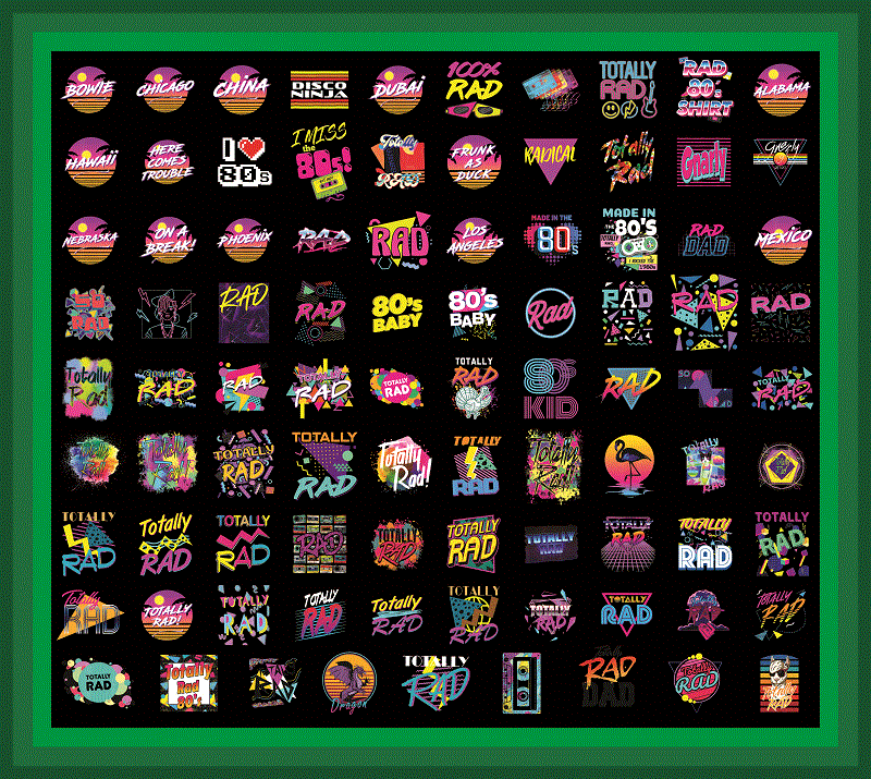 Combo 89 Rad 1980s PNG, Totally Rad 1990s, Miss The 80s Png, Retro Neon Png, 80s Rainbow Png, 90s Retro Png, Totally Rad PNG, I Love 80s Png 1017919501