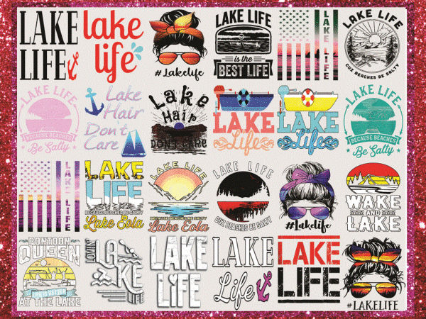 25 design lake life mom bun hair summer sunglasses headband mom life png sublimation design download, flat lake life, png file sublimation 998464059