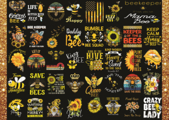 42 Bundle Save The Bee Png, Bee Happy, KindnessBee Png, BeeKeeper Gift, Honey Bee Png, Sunflower Bee Png, Bee Queen Png, Let It Bee Png. 1003172210