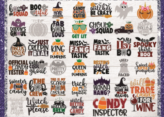 40 Designs Halloween Bundle, Halloween SVG, Halloween shirt, Boo squad, Witch SVG, Bat SVG, Hocus pocus, Scary svg, Pumpkin svg, Digital svg 707857422
