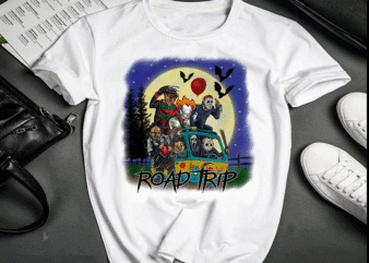 Halloween Road Trip PNG, Horror Villain Van Moon, Jason Michael, Pennywise scream, Chucky PNG, Transfer Sublimation, Digital Download 1049995967 graphic t shirt