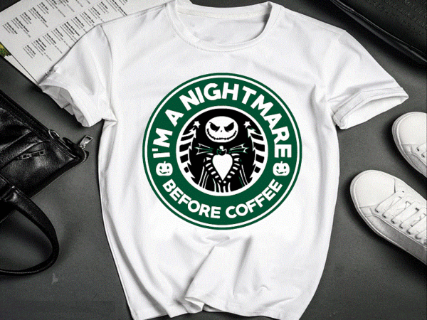 Before coffee i’m a nightmare starbucks scary png, jack skellington, starbucks label, digital download, sublimation designs download 1059679071