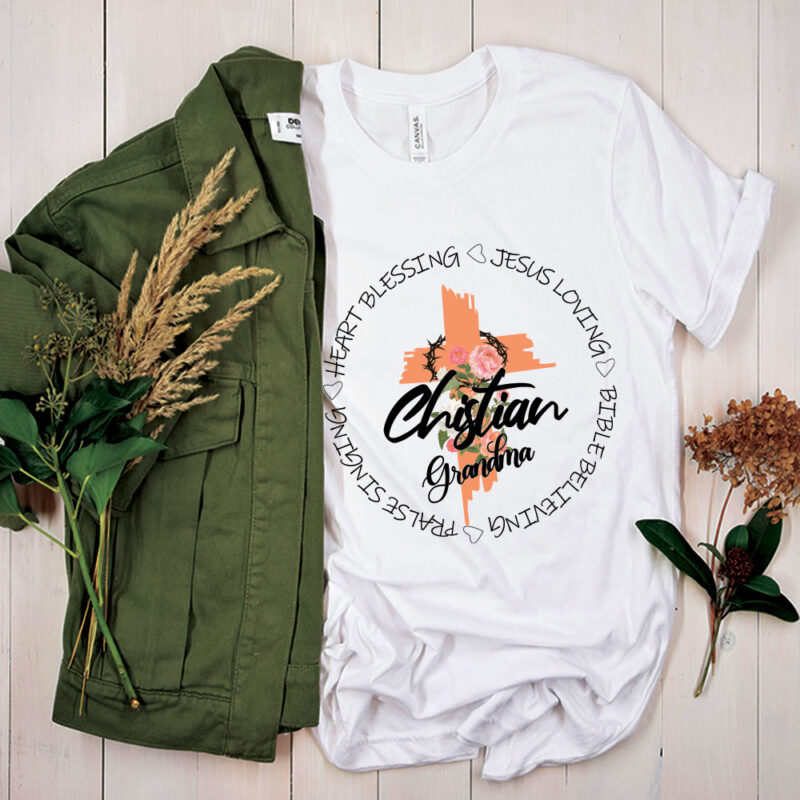 Chistian Grandma Jesus SVG PNG, Mothers Day Tshirt Design