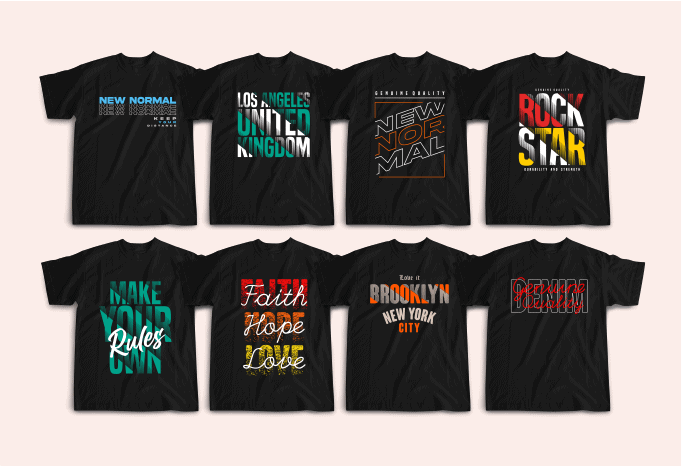 53 Trendy t-shirt designs, Clean and Simple Text Designs