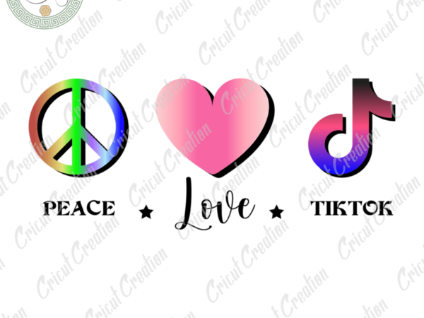 Trending gifts, watercolorful love peace diy crafts, peace painting png files , tiktok t-shirt silhouette files, trending cameo htv prints