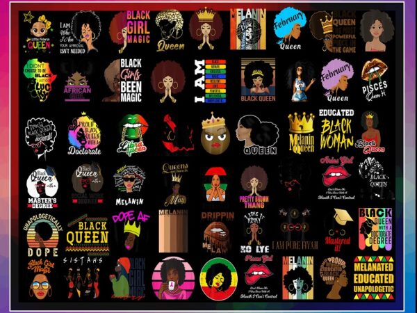 410 black queen bundle png, afro clipart, melanin png, black girl magic, strong black queen png, black pride, afro women, digital download 996868602
