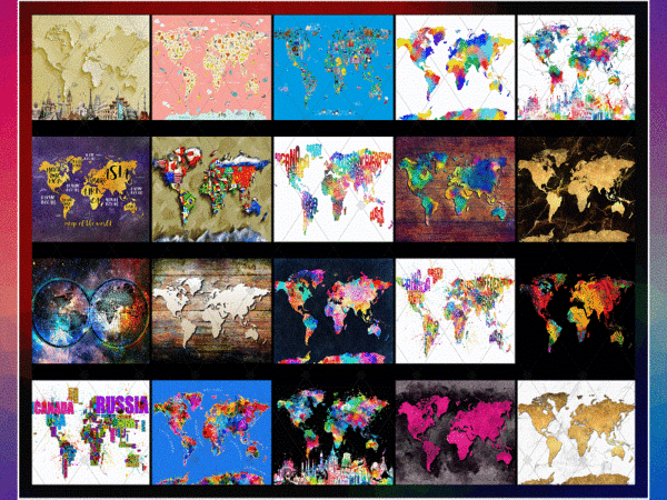 Combo 40 world maps multiple styles designs , 20oz skinny straight,template for sublimation,full tumbler, png digital download 1014533239