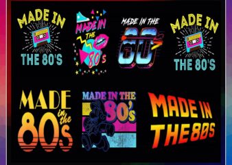 50 Made in 80’s PNG, Retro png, Vintage 1980s Designs, I love the 80’s Png, Made In the 80’s Png, Commercial Use, Digital Download 999902232