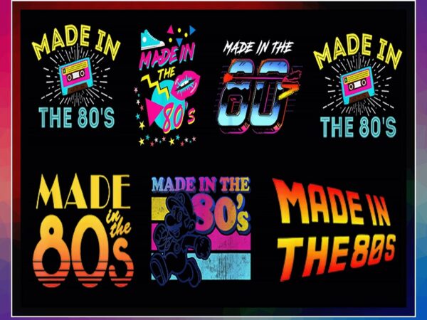 50 made in 80’s png, retro png, vintage 1980s designs, i love the 80’s png, made in the 80’s png, commercial use, digital download 999902232