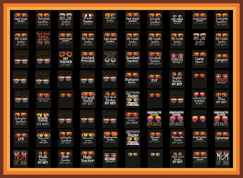 Combo 150+ Off Duty Sunglasses Beach Sunset PNG Bundle, School Nurse Off Duty PNG, Teacher Off Duty Sunglasses Png, Funny Last Day Of School 1018958271