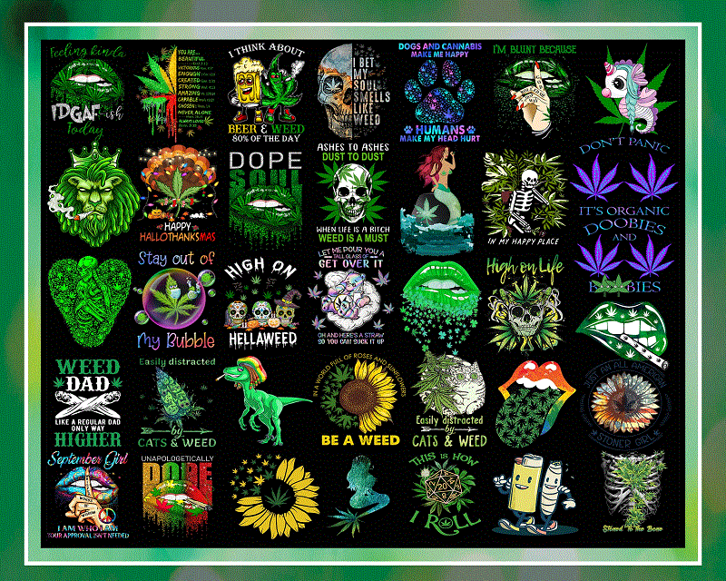 Combo 298 Cannabis Png Designs, Bundle Png File, Dope Bundle, Smoke weed Png, Png Download, Digital Print Design, Instant Digital Download 1034748298