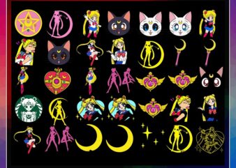 43 Designs Sailor Moon Bundle svg, Sailor moon svg, Anime svg, Anime cartoon svg, Cricut, Silhouette, Clipart, Cut File, Digital Download 1007265840