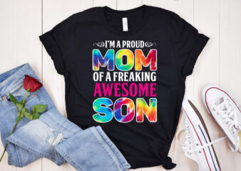 I’m proud Mom of a Favorite Awesome Son Sublimation , Mom lover Shirt, Son Lover Shirt, Mother Lover Shirt t shirt design for sale