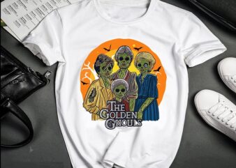 The Golden Ghouls Custom Horror Scary PNG, Vintage Horror Movie, Scary Halloween, Halloween PNG, Sublimation Designs, Digital Download 871158296