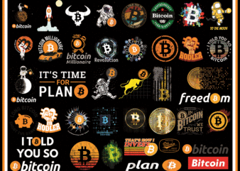 Combo 40 Bitcoin Png,Bitcoin Astronaut Png, Bitoin Png, Crypito Png, Bitcoin Icon, Bitcoin Gifts For Men Png, Funny Gift For Boss Png 932685924