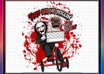 Halloween Horror Png Design, They See Me Rollin They Hatin, Printable Halloween Horror T-shirt, Halloween Horror Png, Digital Sublimation 1017837322