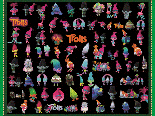 79 trolls clipart png bundle, trolls characters png, printable trolls cartoon images, transparent background, instant download 955938030