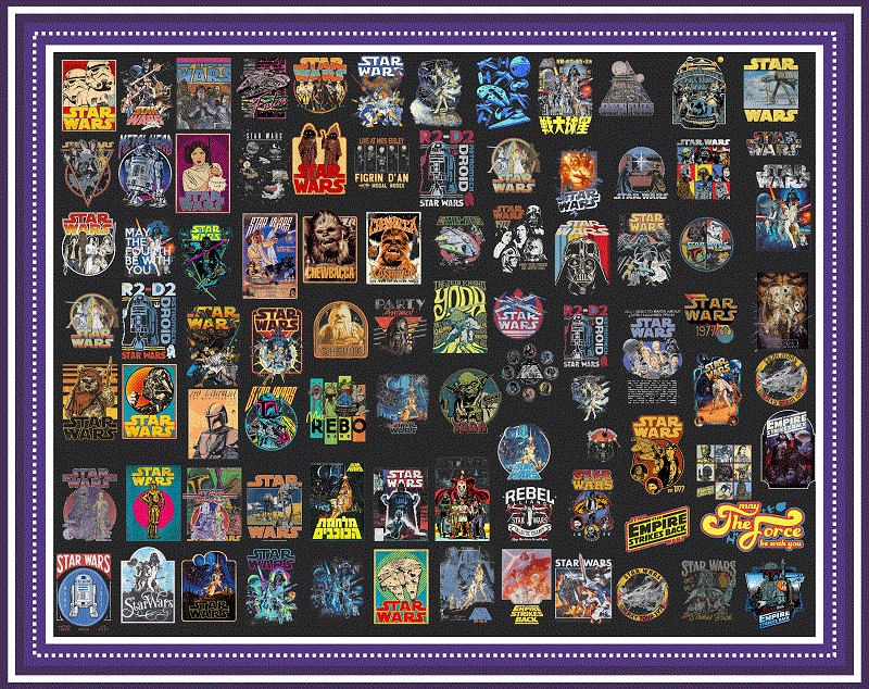 80 Designs Star Wars Vintage PNG Bundle, Star Wars Characters, Star Wars Png, Digital Print, Transparent Backgrounds, Instant Download 958720820