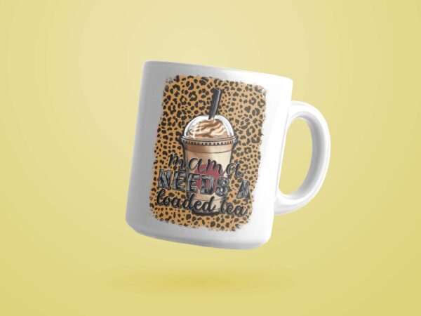 Mama needs a loaded tea with leopard plaid png sublimation files t shirt designs for sale