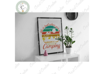 Camping Day, Camping Forest Diy Crafts, Camping Life Png Files , Watercolor Camping Silhouette Files, Camping Lover Cameo Htv Prints