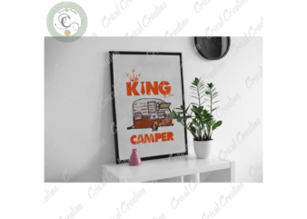 Camping Day, Camping Car Diy Crafts, Camping Life Png Files , King Camper Silhouette Files, Camping Lover Cameo Htv Prints