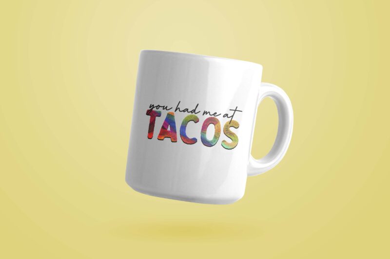 Trending gifts, You Had Me At Tacos Diy Crafts, Tacos Lover Svg Files For Cricut , Rainbow Text Silhouette files, Quotes Htv Prints