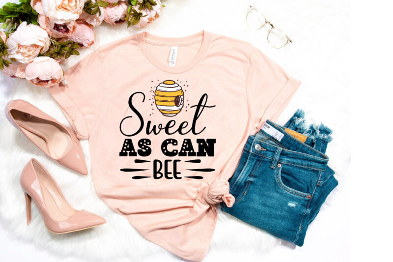 Bee sublimation Bundle.Bee illustration with quote 20 design