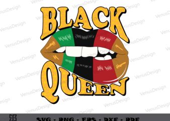 Black Queen African Sexy Lips SVG PNG, Juneteenth t shirt graphic