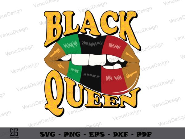 Black queen african sexy lips svg png, juneteenth t shirt graphic
