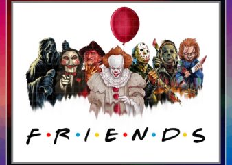 Combo 6 Horror Killers PNG, Horror Characters Friends PNG, Friends,Horror Friends Png,Horror Movie characters,halloween friend PNG 857753560 t shirt vector file