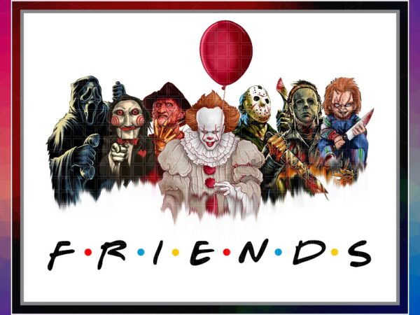 Combo 6 horror killers png, horror characters friends png, friends,horror friends png,horror movie characters,halloween friend png 857753560 t shirt vector file