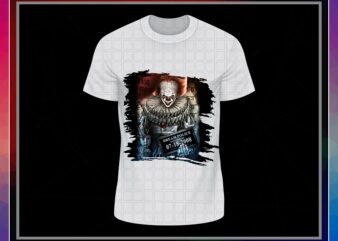 Pennywise IT PNG, IT Chapter Two, Pennywise Clown Png, Sublimated Printing, Instant Download, Png Printable T-shirt, Digital Print Design 872821047