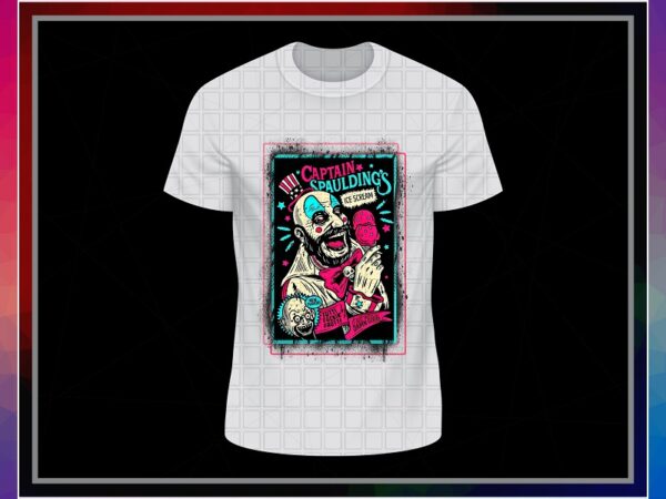 Captain spaulding, horror halloween png, printable captain spaulding t-shirt, digital design sublimation, png digital print design 1038316218